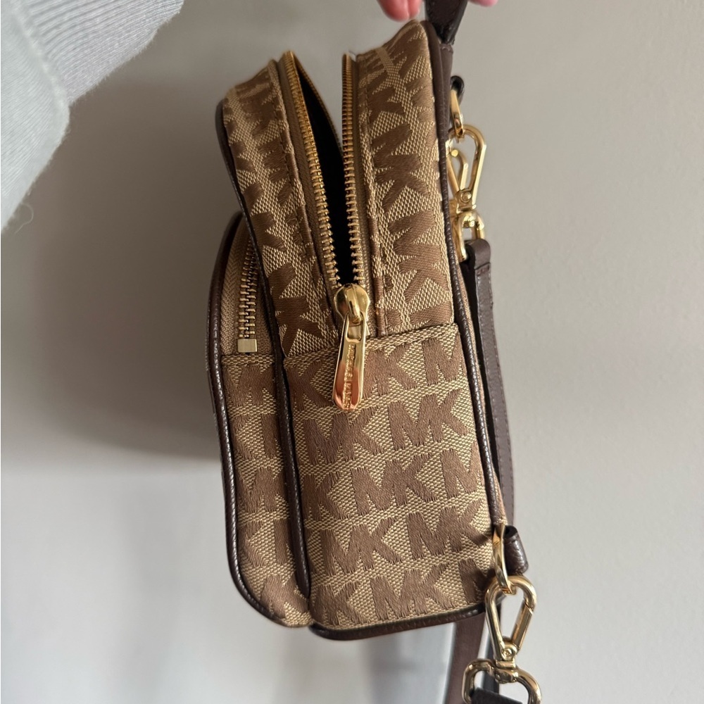 Michael Kors Signature Mini Backpack Brown MK Logo - Picture 7 of 8